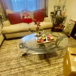 Elegant Glass Table for Living Room 