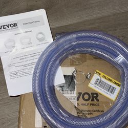 Vevor Braided Clear Vinyl Tubing