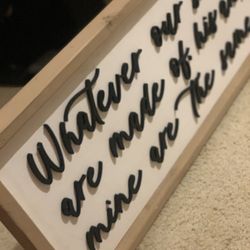 Solid Sign To Hang Anywhere