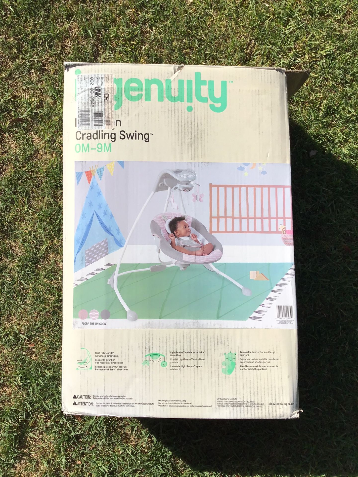 Ingenuity Cradling Cradle Swing Baby Infant Sleep Play Activity Baby Seat Safety Kids Gear Toys Music Nursery Furniture Decor