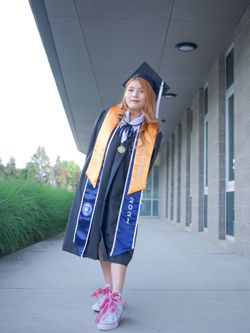 Simple Black Cap And gown Only 