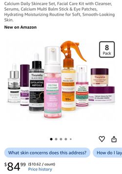 Calcium Daily Skincare Set (Facial Care , Moisturizing Routine )