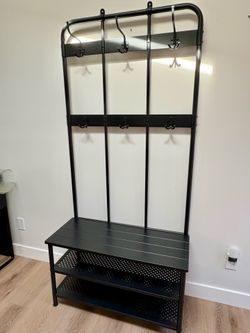 IKEA NIPASEN shoe storage, bench and coat rack combo