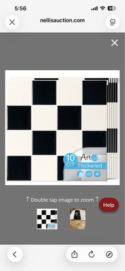Art3d 10-Pack Heavy-Duty Peel And Stick Backsplash, 12x12 Inch Self-Adhesive Wall Tile Stick On Kitchen Countertop, Black & White