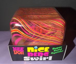 NEEDOH / NEE DOH Nice Berg Swirl Giant Super Solid Squish! Viral Squeezy Toy NEW AUTHENTIC