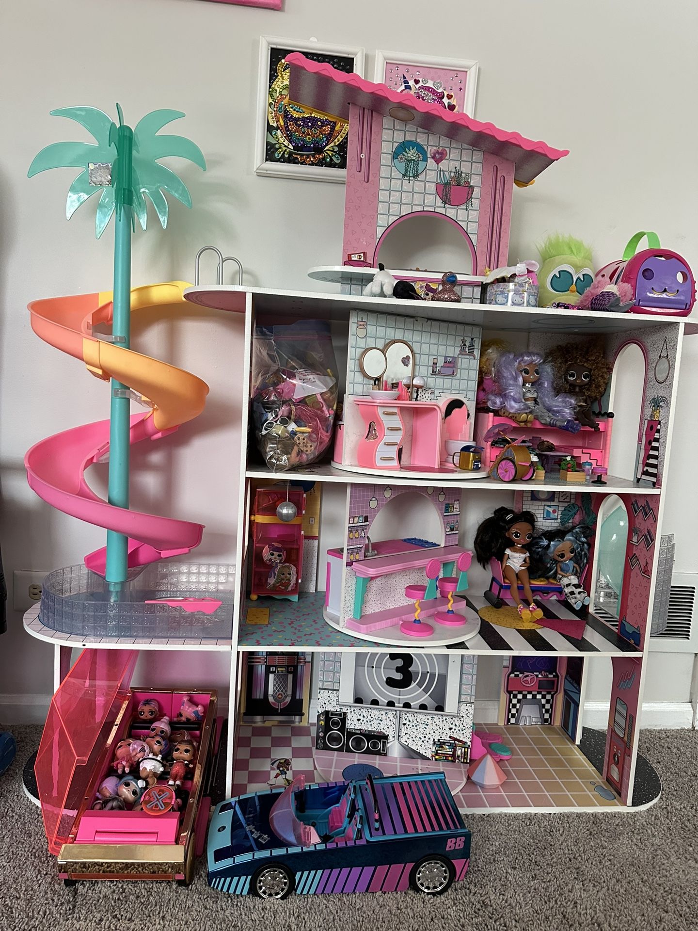 LOL HOUSE CARS DOLLS KIDS