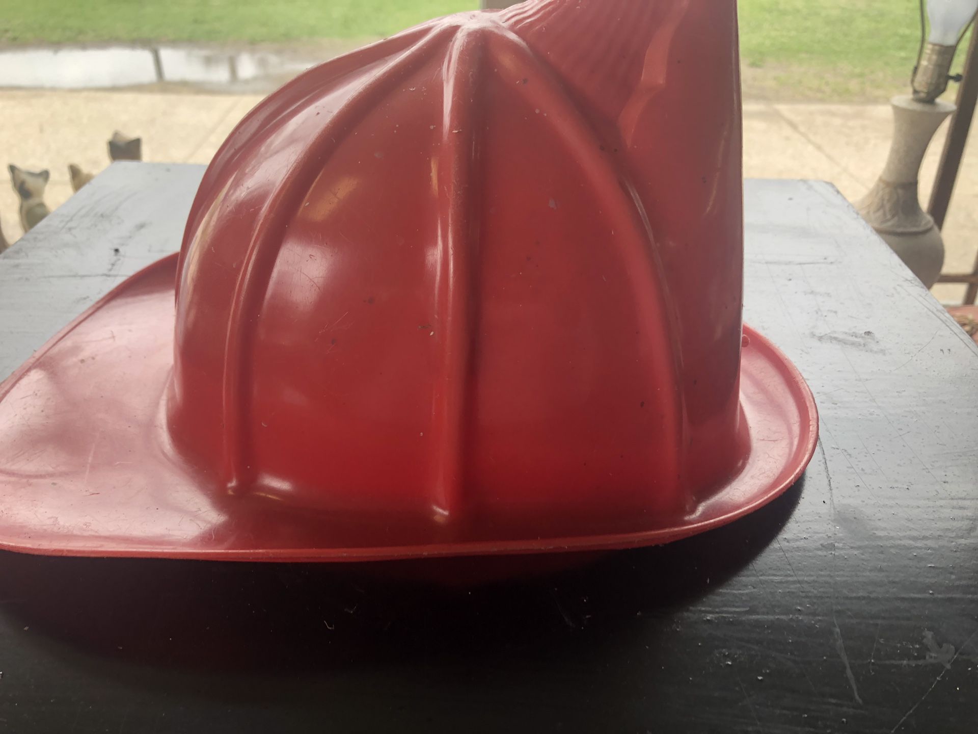 Vintage toy fire chief hat great condition 12 inches long