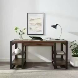 60”Brown desk，$120