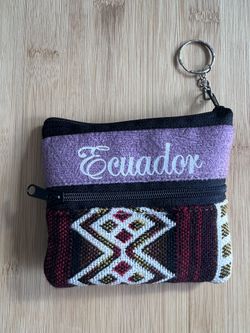 Small Purse For Coins Or Earphones Buds. Keychain New