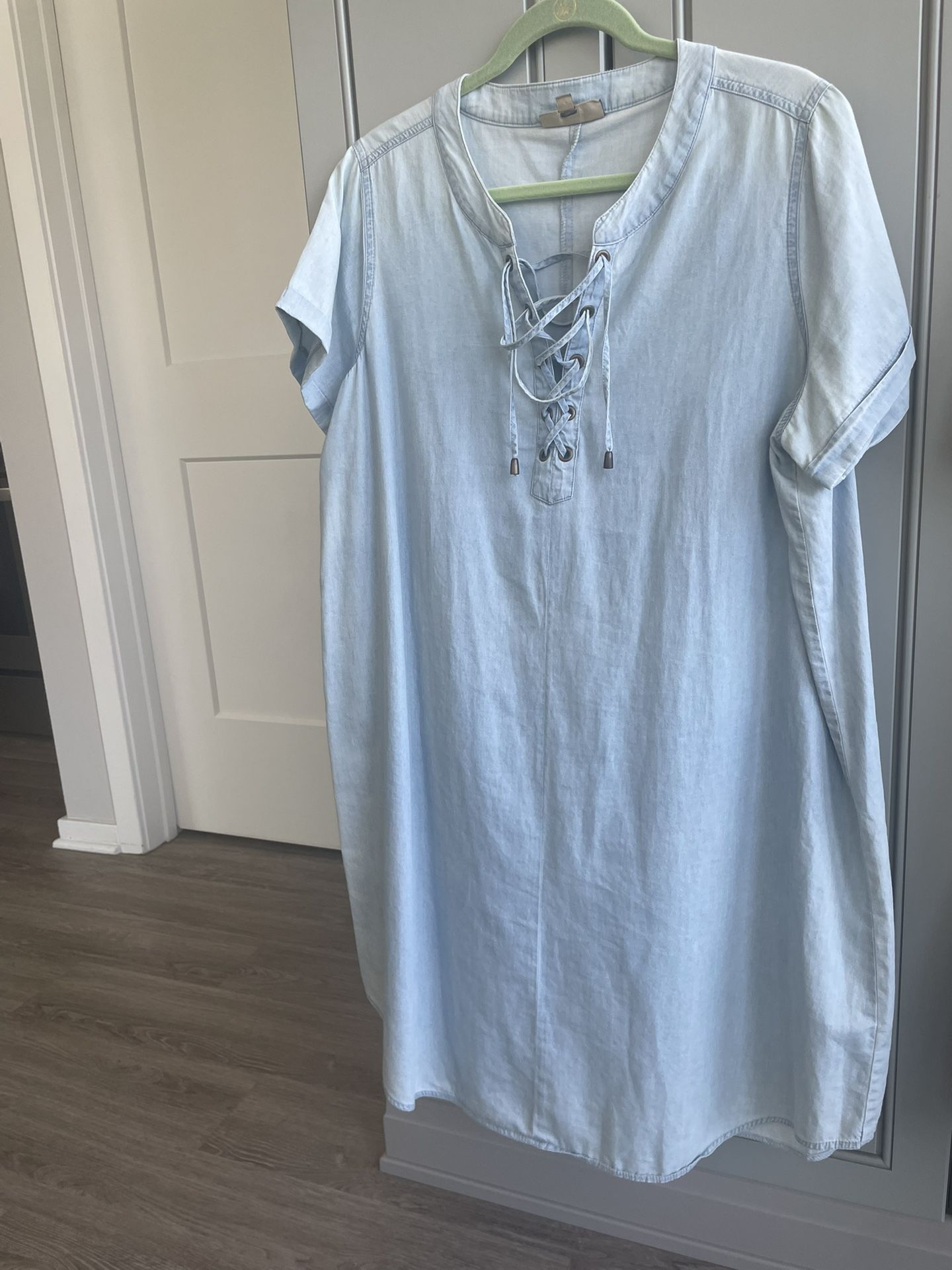 DG2 Shirt Dress Lite Blue