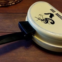 1960s/1970s Nordic Ware "Good Morning" folding omelette pan 10 inch please read description