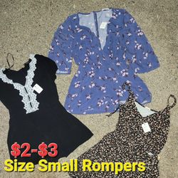 Womens Small Rompers