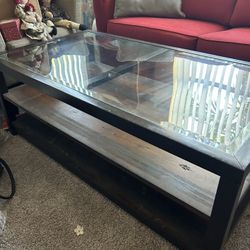 Wood & Glass Coffee Table