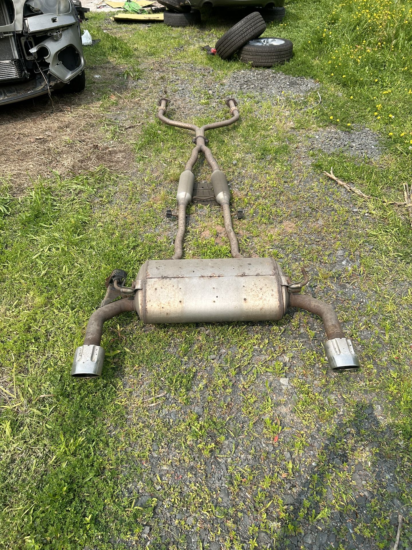 14-24 INFINITI Q50 AWD CATBACK OEM EXHAUST SYSTEM