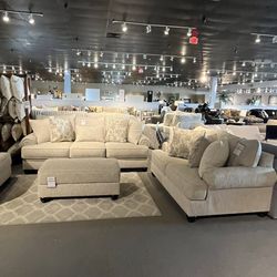 Ivory Couch And Loveseat