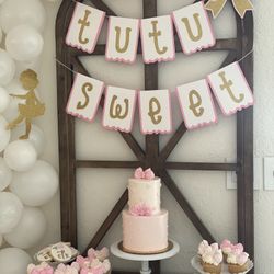 Tutu Themed Birthday Party Decorations