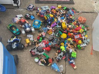 Many Toys, Cars , And Trucks With Batteries, Some Sports And More (NO SHIPPING)