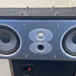 Polk Audio Large Center Speaker  Grill Is Broken But Speaker Works Fine