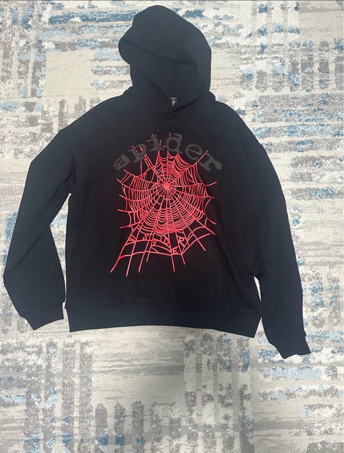 Spider Black/Red Hoodie L