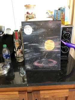 Space oil painting