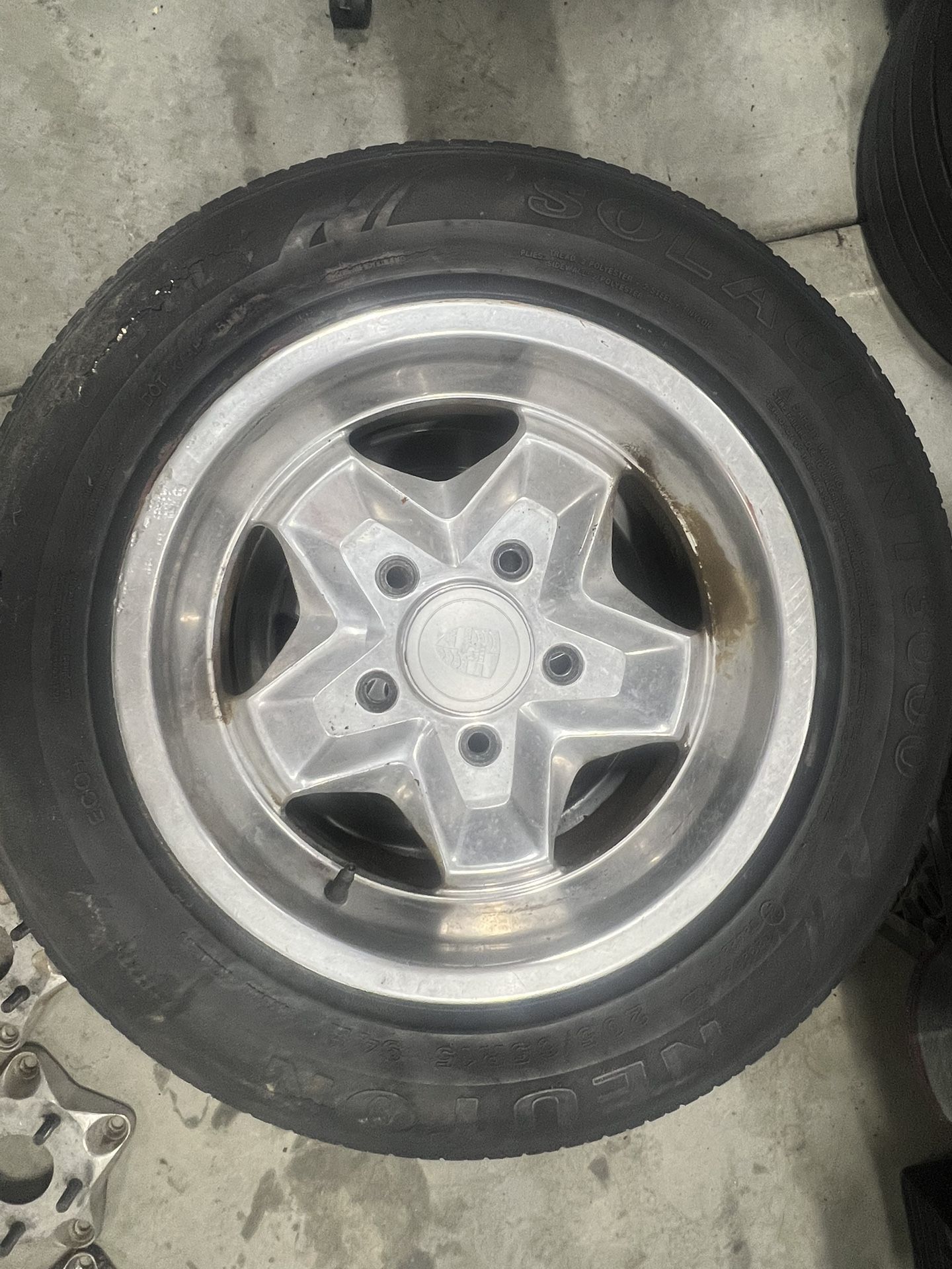 Porsche 911 944 7 X 15 Cookie Cutter Rims With Wheel Caps (4)