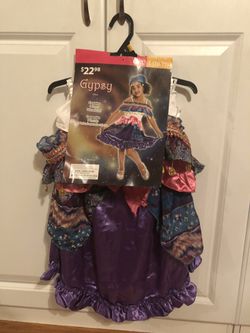 Gypsy girl halloween costume kids size 10-12