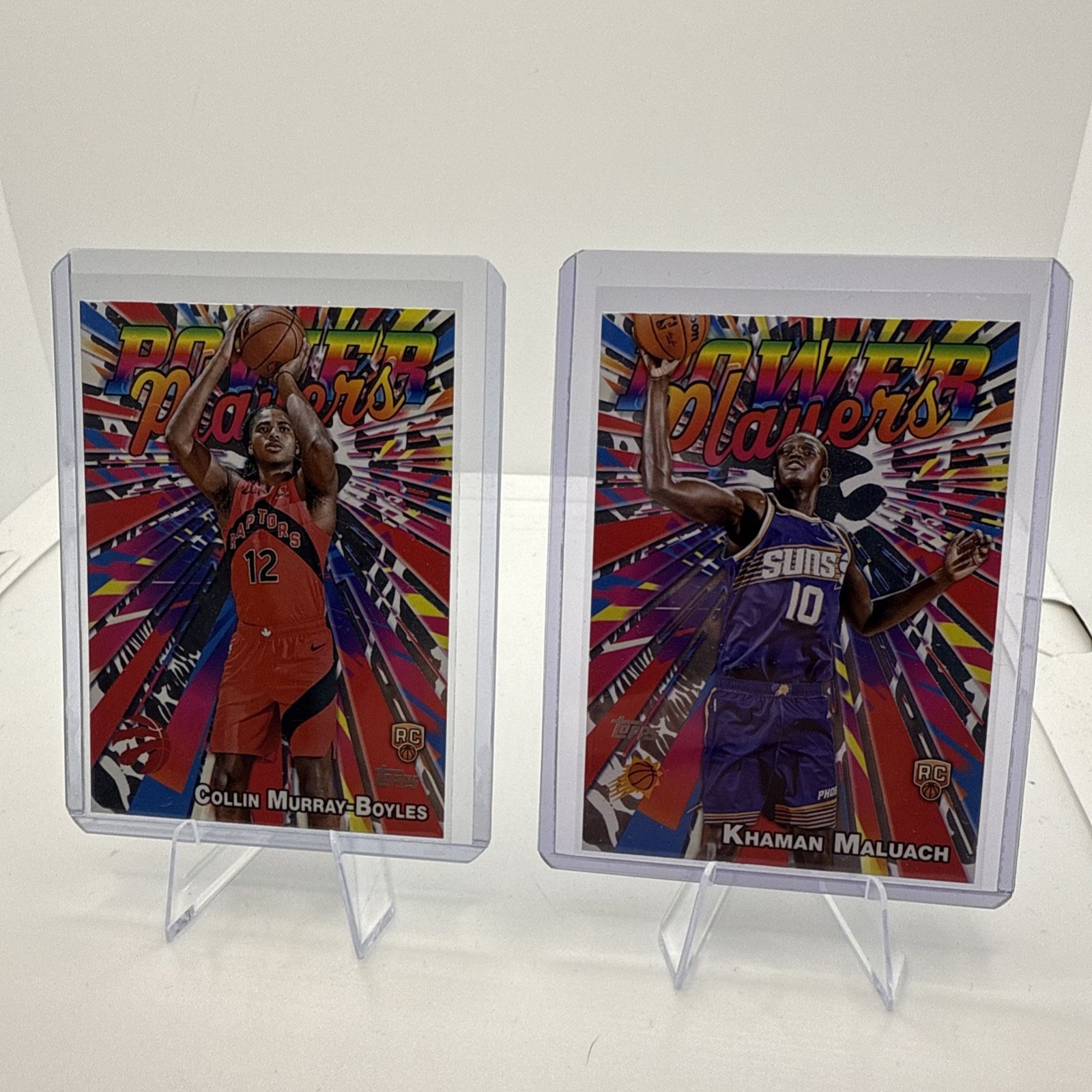 2025 Topps Power Players Collin Murray-Boyles & Khaman Maluach Raptors Suns