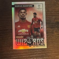 Marcus Rashford wizards of the pitch UEFA champions league tops card