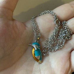 1pc vintage women bird pendant turquoise necklace chain wedding party jewelry gift festivals necklace jewelry decoration    Message me if you are inte