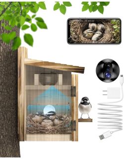 Smart Bird House with Camera for Small Birds Nesting