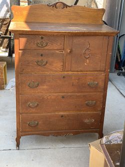 Vintage Dresser with original casters