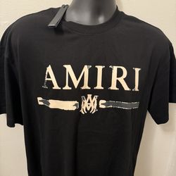 Men Black  Amiri MA Logo Shirt