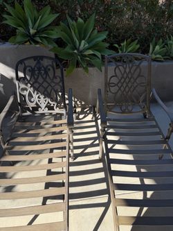 Hampton Bay Aluminum Chaise Lounge Chairs (Set of 2)