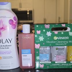 Brand New Skincare Bundle – Olay, L’Oréal, Garnier Micellar