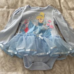 DISNEY’S Cinderella onesie bodysuit with tulle skirt 