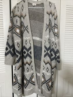 A.N.A Womens Long Sleeve Open Front Cardigan Sweater Size OX Excellent Condition