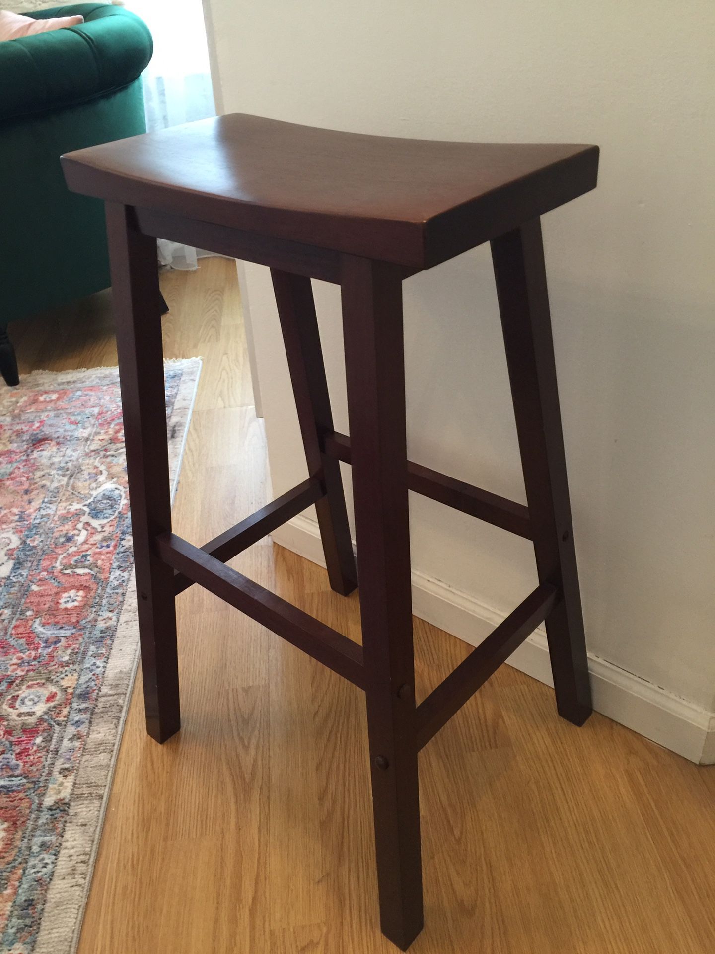 Tall wooden stool