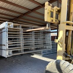 10’ X 5’ (6–Rail) Bare Metal/Galvanized - Horse Or Livestock Panels 