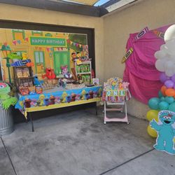 Sesame Street Back Drop