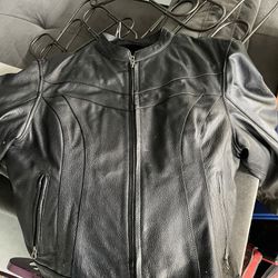 Women’s Leather Riding Jacket. XL
