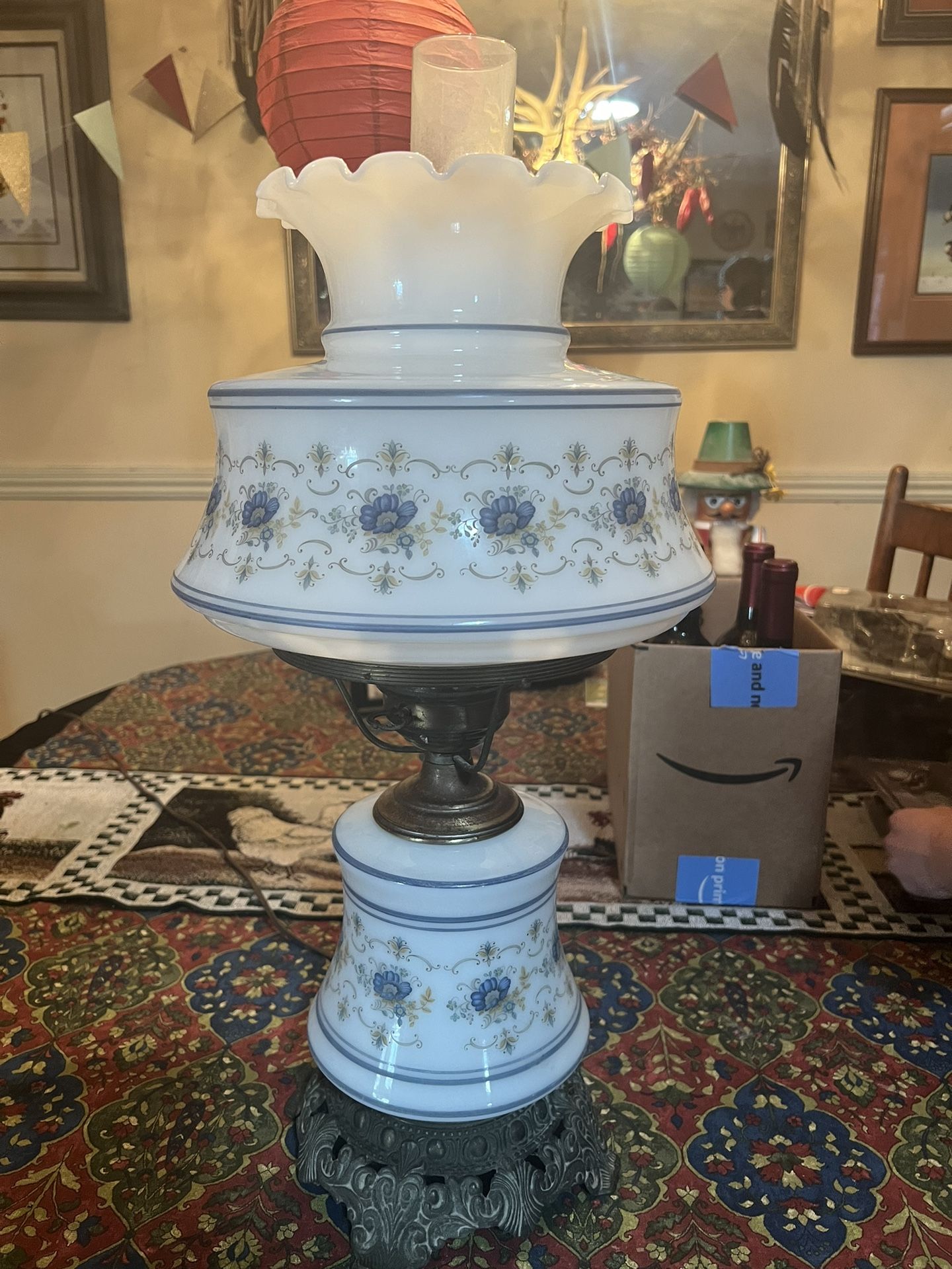 Vintage Hurricane Lamp