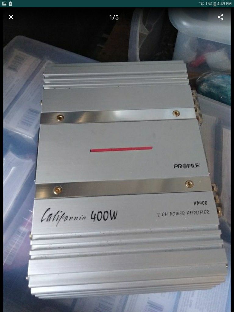 New Old School California Profile AP400 2 channel amp,Amplifier,RARE,NOS,NIB