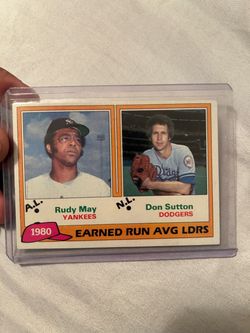 1981 Topps - 1981 League Leaders Don Sutton, Rudy May #7