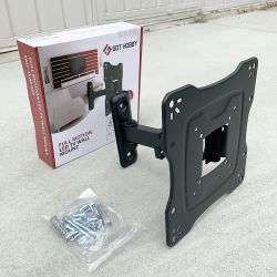 New $12 Universal TV Wall Mount for 17”-42” TVs Swivel Tilt Bracket, Max 55Lbs
