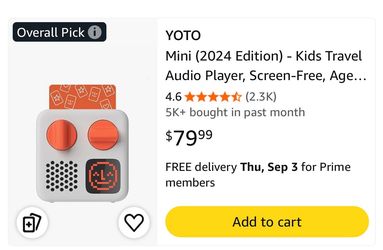 Yoto players (normal and mini)
