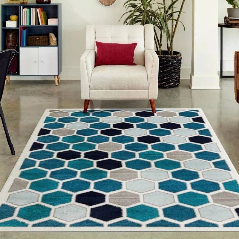 Turkish Rug Geometric Designs Brand New