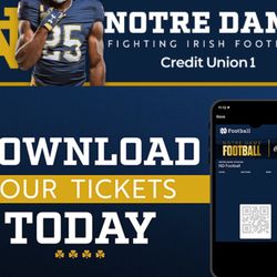 Notre Dame SEASON TICKETS - Prime Seating With Parking 
