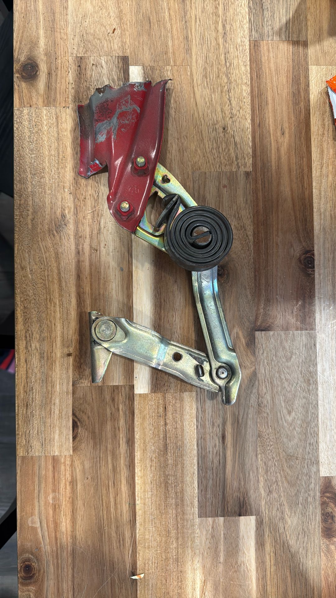 Toyota MR2 MK1 trunk spring prop lever