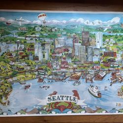Original 1980 Seattle Poster 
