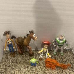 Disney Pixar Toy Story Set Of Figures 2-7” Tall